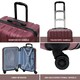 image 2 of Flight Knight Premium Lightweight Suitcase - Built-in Side Lock with USB Port - 8 Spinner Wheels - Hard Shell Carry On Or Check in Luggage 100 Airlines Approved Purple | Burgundy | Large