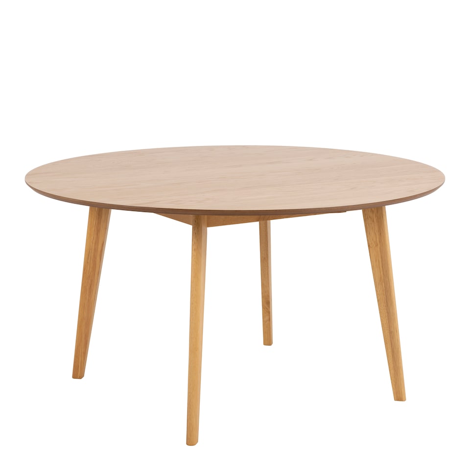 image 1 of Roxby Round Dining Table in Oak 140x76cm