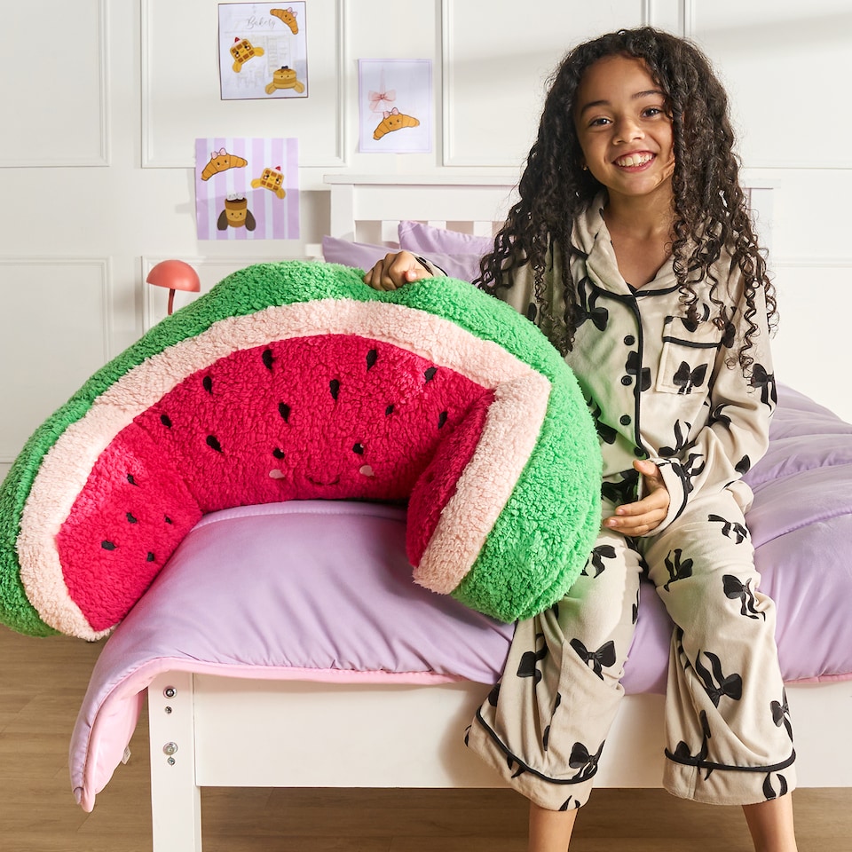 image 1 of OHS Watermelon Cuddle Cushion Novelty Reading Pillow