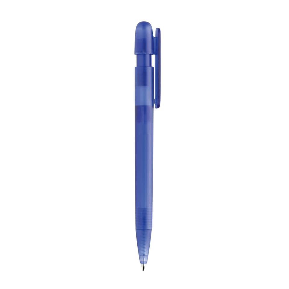 image 1 of XD Collection Devin Transparent Recycled ABS Plastic Pen - Blue - One Size