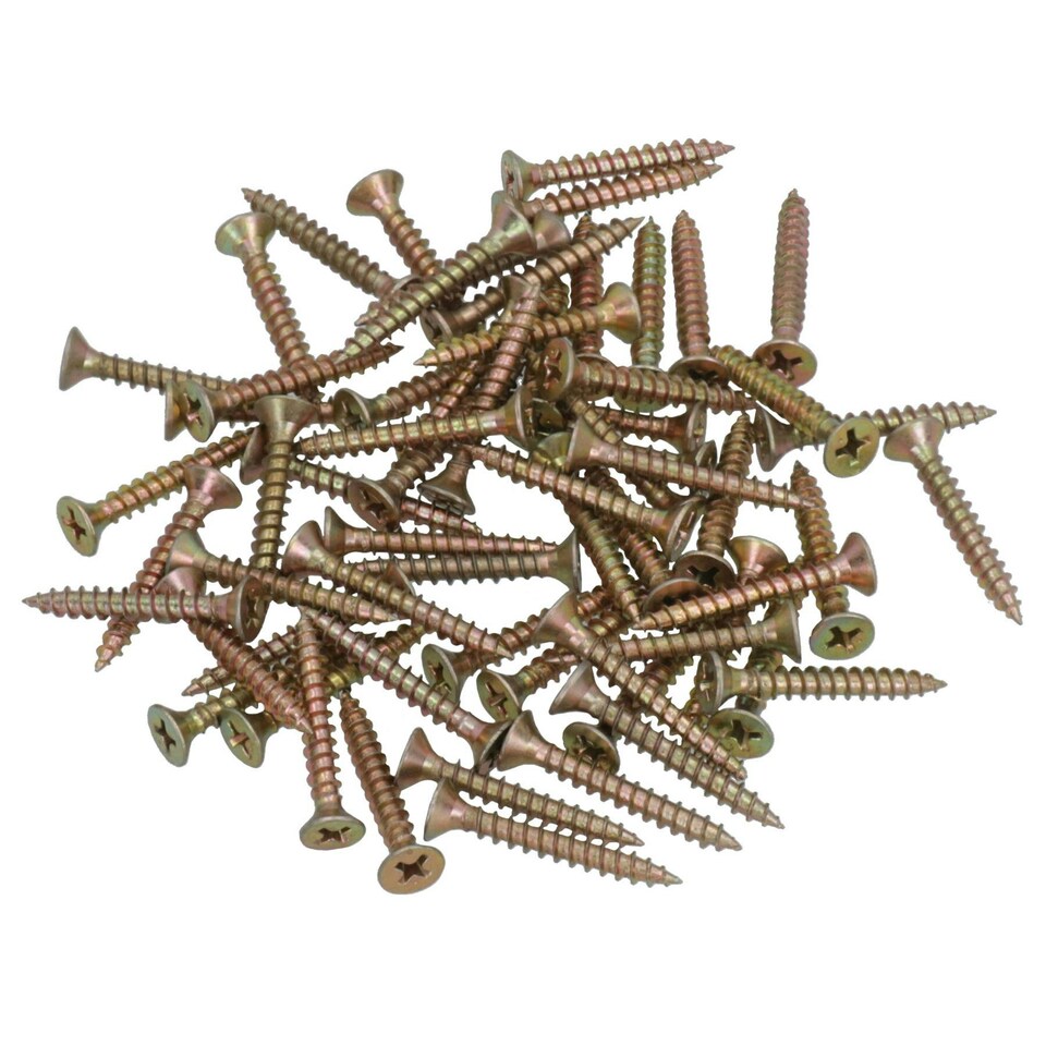 image 1 of Countersunk Multi Purpose Chipboard Wood Timber Screws 30mm Long 120pc