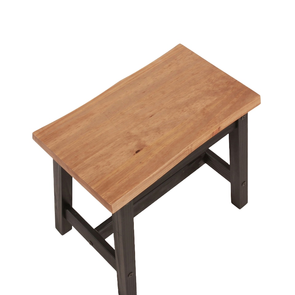 image 1 of Corona Black, Live Edge Large Dining Bench Black
