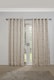 image 2 of Meadows Lined Eyelet Jacquard Curtains 168cm x 137cm Cream | Cream | Cream