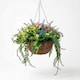 image 1 of Homescapes Multi-Flower Botanical Hanging Basket, 40cm, Vibrant Meadow