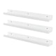 image 1 of Harbour Housewares Floating Picture Ledge Wall Shelves - 57cm - White - Pack of 3