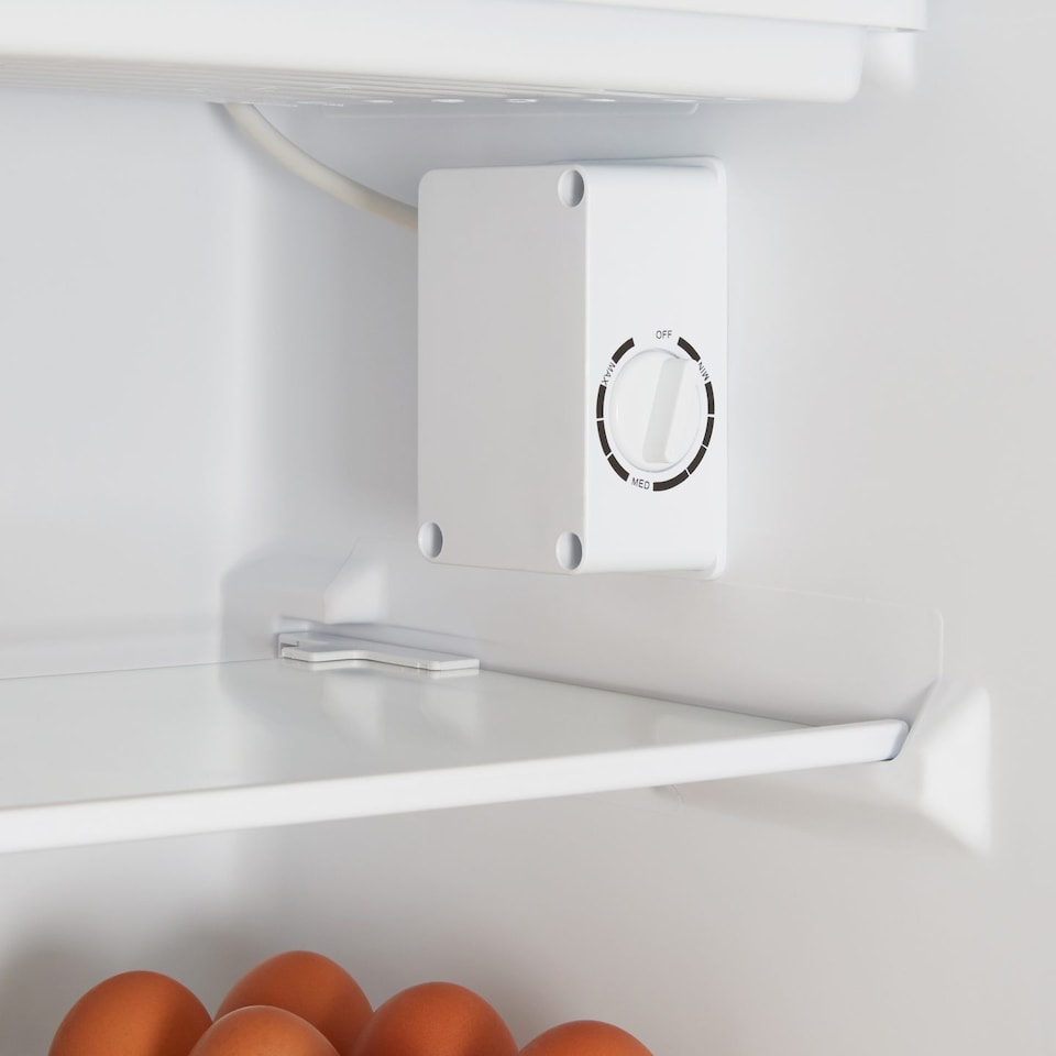 image 1 of Cookology UCIF93BK Freestanding under counter Fridge in Silver - 93 Litre Capacity - Adjustable Temperature Control & Legs - With Chiller Box