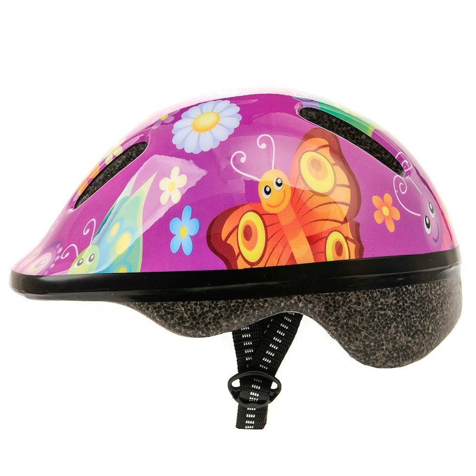 image 1 of Helmet for Kids Toddlers – Lightweight Adjustable Bike Helmet for Boys & Girls – Safety Crash Protection for Cycling, Scooter, Skateboard – MV62 Pink | Butterfly | S