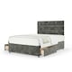 image 1 of Majestic 1000 Pocket Sprung Charcoal Chenille 2 Drawer Divan Set And Milan Headboard Small Single