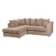 image 2 of Rivoli L Shape Corner Sofa in Jumbo Cord - Left Hand Facing Chaise N/A | Coffee