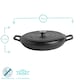 image 3 of Argon Tableware Cast Iron Shallow Casserole Dish - 2.3 Litre - Matt Black Black