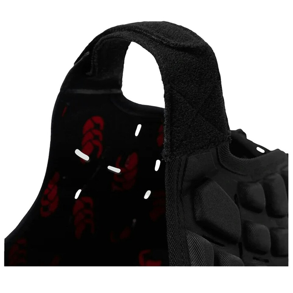 image 1 of Canterbury Childrens/Kids Raze Rugby Headguard - Black/Red - XS