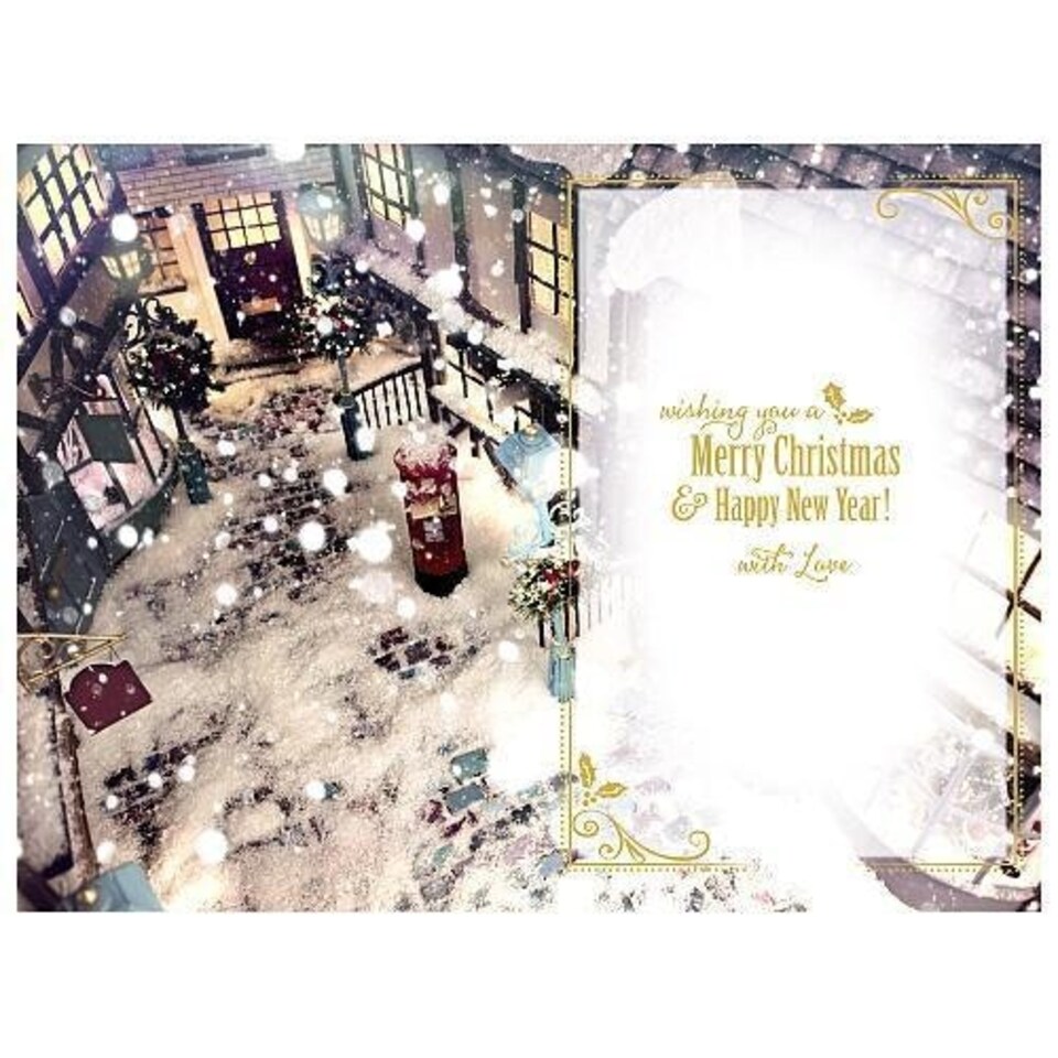 image 1 of Me To You Christmas and New Year Card Open Xmas Bear with Top Hat