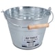 image 6 of 5L Galvanised Steel Metal Bucket Pail Water Coal Greenhouse Garden Plants 5PK