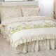 image 2 of Belledorm Bluebell Meadow Fitted Valance - Ivory - Single