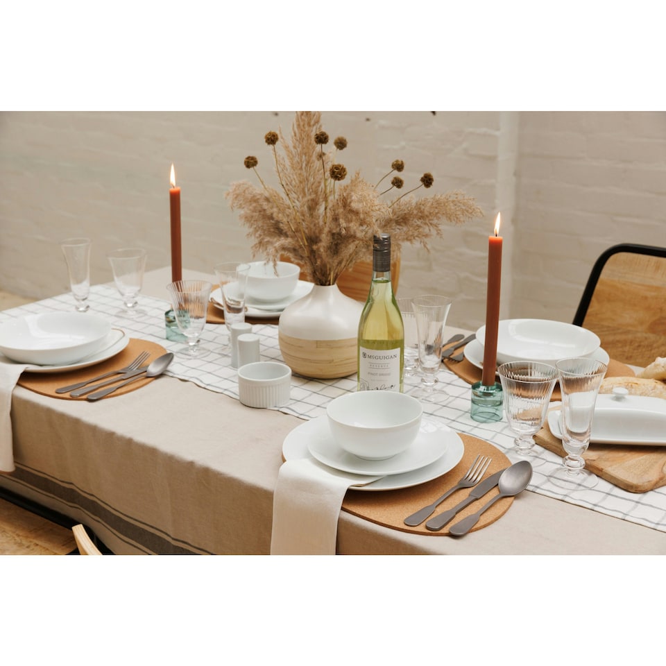 image 1 of Mikasa Dinner Set White Porcelain 12 Piece