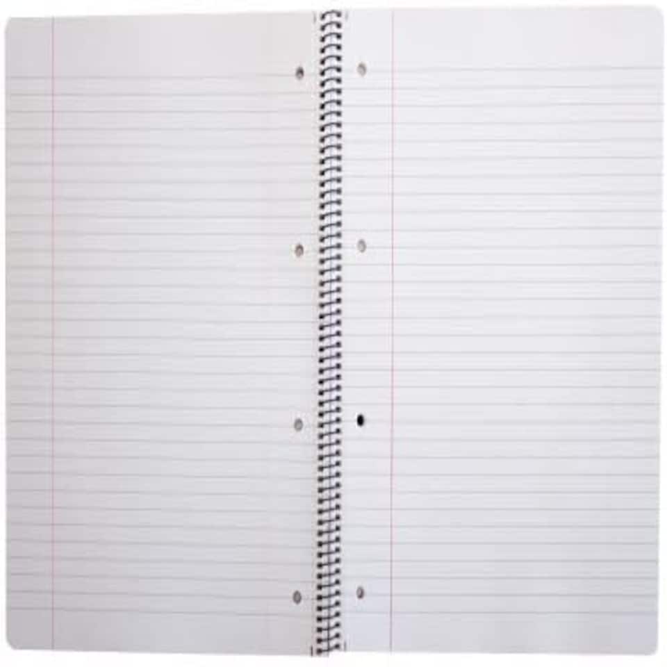image 1 of Pack of 5 A4 160 Pages Blue Spiral Bound Polypropylene Notebooks