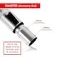 image 8 of SPARES2GO Vacuum Cleaner Telescopic Rod Extension Tube Pipe compatible with Parkside (35mm) Silver