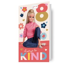 Barbie Age 8 Birthday Card