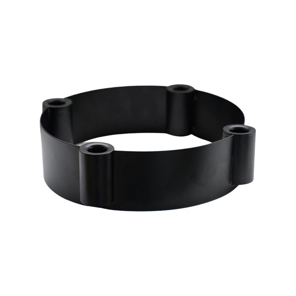 image 1 of Centrepiece Candle Holder - Mild Steel - L25 x W25 x H7 cm - Black Black
