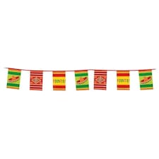 Mexican Fiesta Giant Plastic Bunting 10m