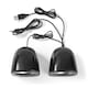 image 5 of Nedis PC Speakers for Computer, Laptop, Tablet, Smartphone, Portable Speaker Set 12W, Wired with USB and 3.5mm Jack, Black and Silver