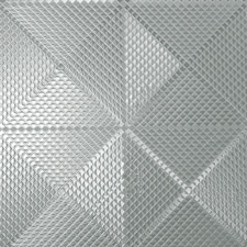 Sample of Foil Geo wallpaper in  Silver Multi