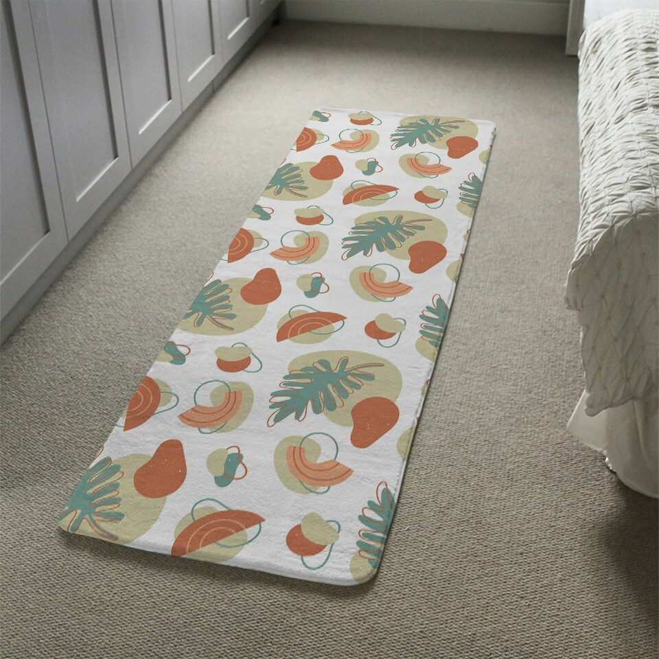 image 1 of line art and botanical elements Designer (Runner Rug)