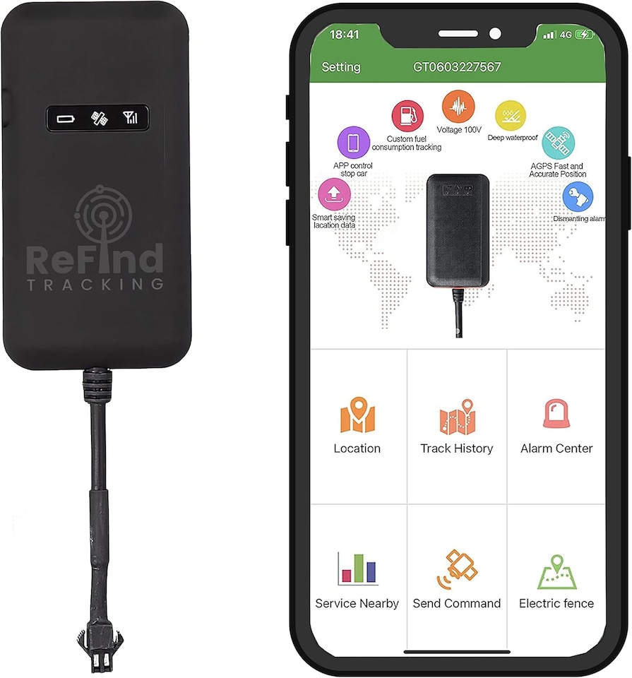 image 1 of ReFind Car GPS Tracker - Free Lifetime Software with No Monthly Fees. Anti-Theft Vehicle Tracker for Cars, Bikes, Motorbikes, Vans, Caravans and Boats (Sim Needs Crediting)