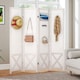 image 3 of COSTWAY 4 Panel 162 x 170cm Folding Room Divider with Pegboard Display