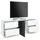 image 7 of Centurion Supports AVITUS ULTRA Remote Friendly BeamThru Gloss White with 4-White Drawers 32"-65" Flat Screen TV Cabinet White