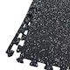 image 1 of 14mm Interlocking Rubber Topped EVA Foam Floor Mats - 62cm x 62cm | Black | Pack of 4