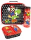 image 1 of Nintendo Super Mario Yoshi Kids Lunch Box Set | BPA-Free Water Bottle 580ML, Snack Pot & School Food Bag | Durable Plastic Containers for Daily Packed Lunches & Picnics