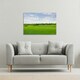 image 2 of Summer landscape with hilly green field and forest in the distance (Canvas Print) 127 x 101 x 4cm