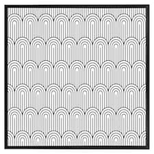 Geometric curves (Picture Frame) Black | S