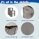 image 5 of Harbour Housewares Clothes Storage Bags with Lid - 95 Litre - Grey - Pack of 5