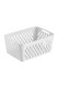 image 7 of Living and Home 3pcs Fridge Storage Containers Box with Removable Drain Baskets | Grey