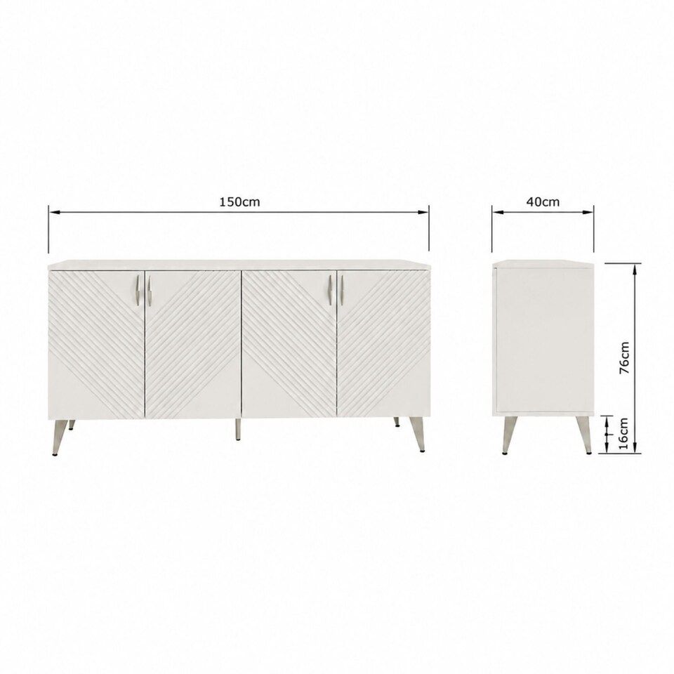 image 1 of Frank Olsen Ava Sideboard | White | White