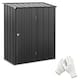 image 1 of Outsunny Outdoor Storage Shed w/ Lockable Door for Garden, Black
