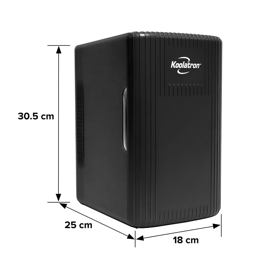 image 1 of Koolatron 6L/8 Can Portable Mini Fridge | AC/DC Cooler & Warmer | Black
