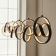 image 5 of Cosma Modern Designer Integrated LED Cluster Drop Pendant Textured Black Finish