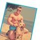 image 4 of Humour Birthday Card - Man On Beach With Dog