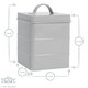 image 3 of Harbour Housewares Grey Vintage Metal Kitchen Tea Canister Kitchen Caddy Kitchen Storage Containers Canisters