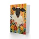 image 2 of Bohemian Vibrant Trippy Flower Pattern Sheep Him Her Birthday Card