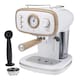 image 1 of Cooks Professional 15-Bar Retro Espresso Coffee Machine 1.2L with Frothing Steam Wand | White | Nordic White