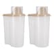 image 1 of Pack of 2 2.4L Laundry Detergent Containers With Measuring Cups