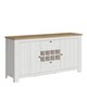 image 1 of Celesto 2 Door 2 Drawer Sideboard with Wine Rack in White and Oak