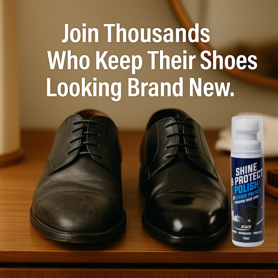 image 1 of Shine & Protect Shoe Polish - 75ml Liquid Shoe Polish - Black
