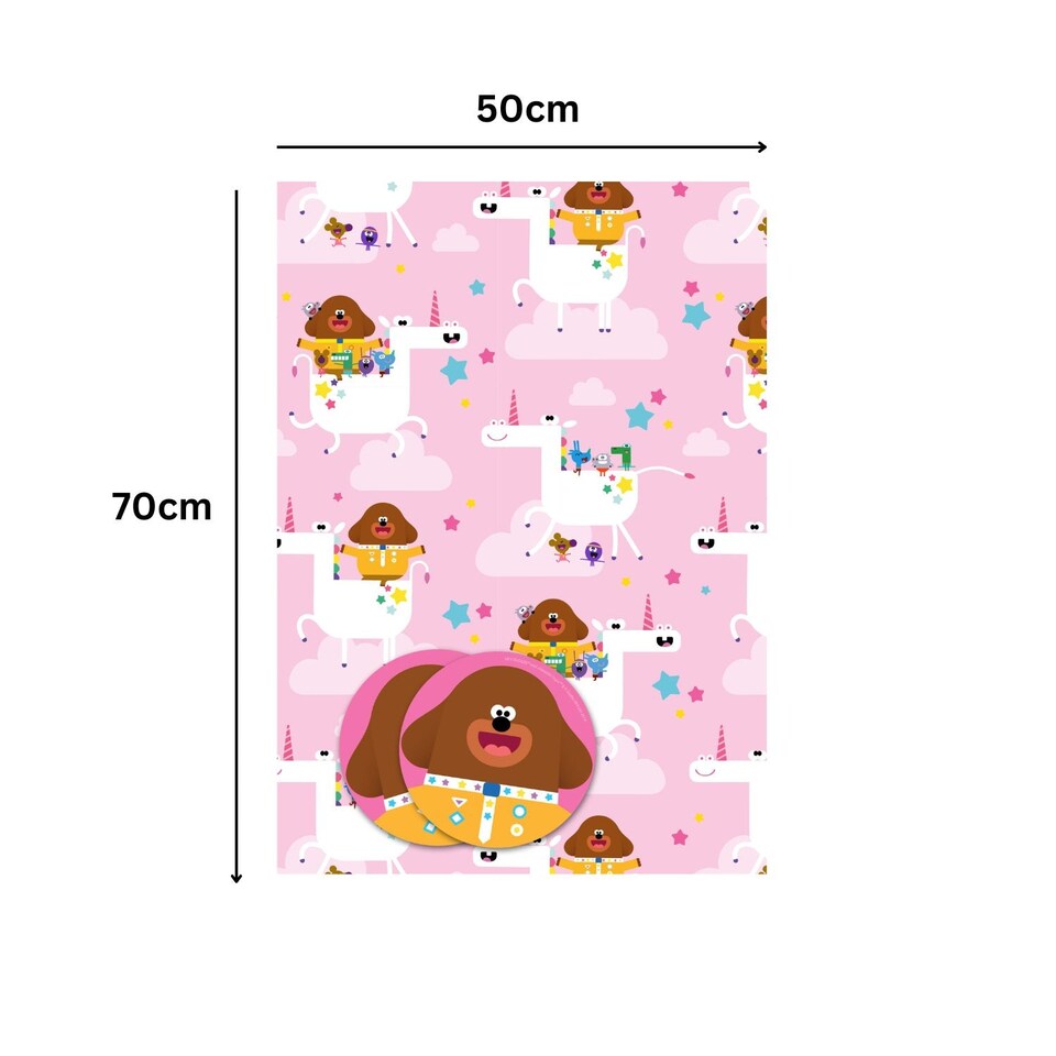 image 1 of Hey Duggee 2 Sheets & 2 Tags Gift Wrap