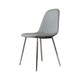 image 1 of Furniturebox 2x Elephant Grey Corona Dining Chairs (Silver)