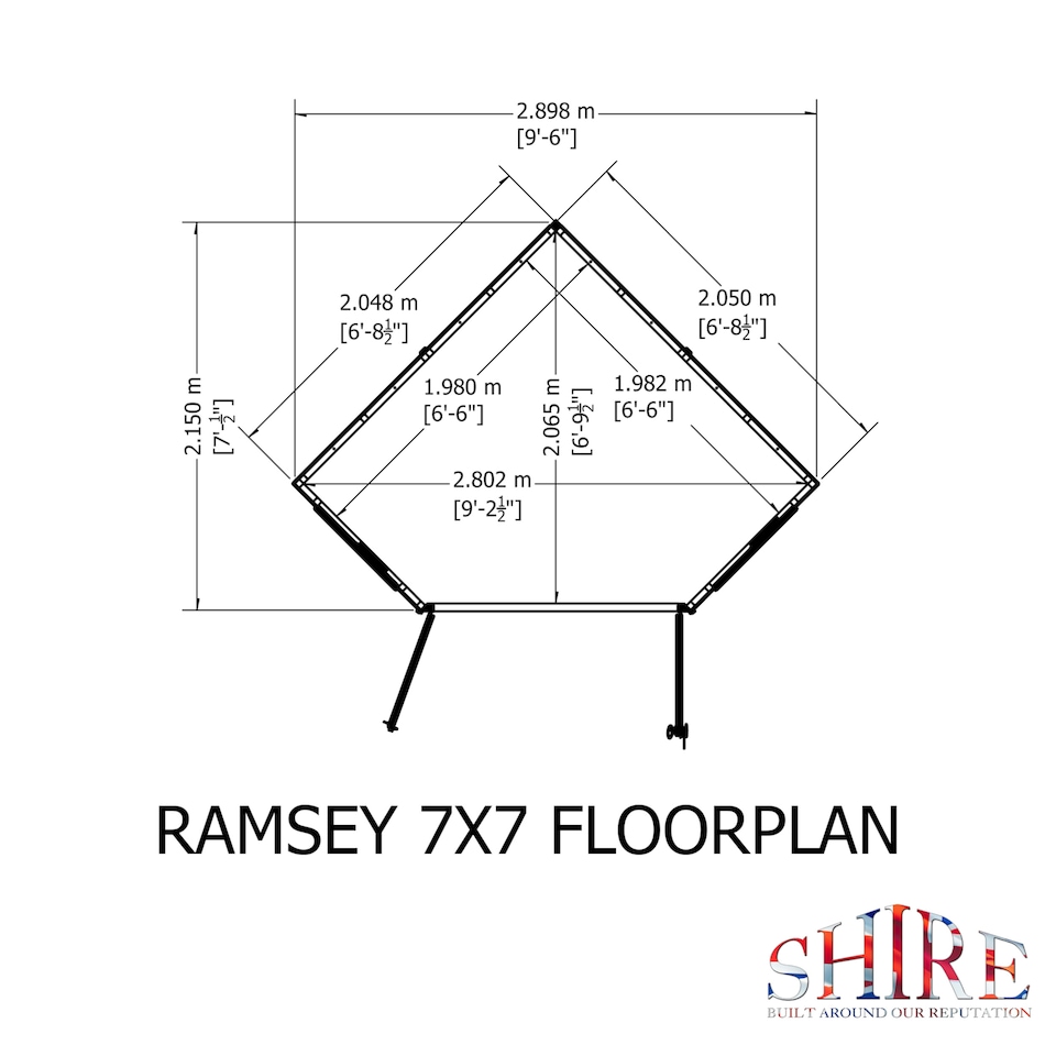 image 1 of Ramsey  7 x 7 Corner Summerhouse